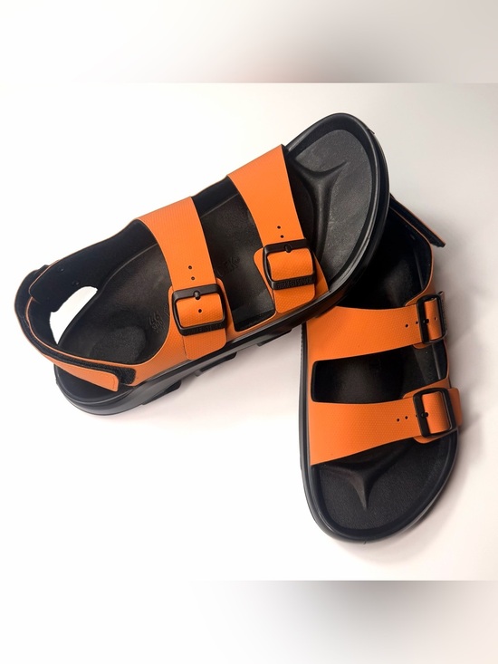 Birkenstock Men’s Mogami Terra Orange Dual-Strap Sport Sandals Size- 13 main image 4